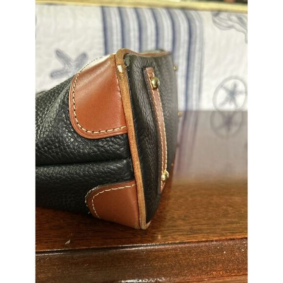 Dooney & Bourke Hobo Bag Black and Brown Pebbled Leather J8616963 - Picture 5 of 15